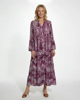 Tunika Kleid Leoprint in  pink von H. Trend (Bild 2)