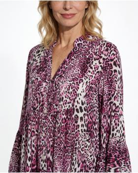Tunika Kleid Leoprint in  pink von H. Trend (Bild 4)