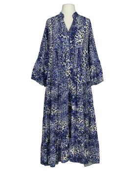 Tunika Kleid Leoprint in  royalblau von H. Trend (Bild 1)