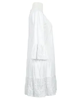Tunika Kleid Lochstickerei in  wei� von Sarah (Bild 2)