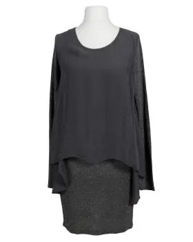 Tunika Kleid Lurex in  grau von Giulia (Bild 1)