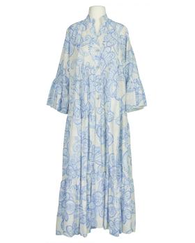 Tunika Kleid mit Lochspitze in  blau von H. Trend (Bild 1)