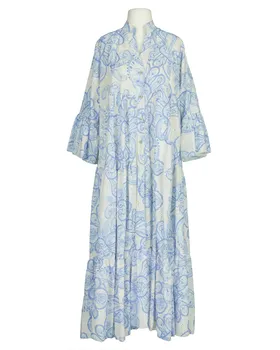Tunika Kleid mit Lochspitze in  blau von H. Trend (Bild 1)
