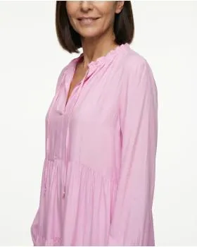Tunika Kleid mit Seide in  rosa von H. Trend (Bild 4)