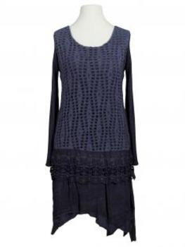 Tunika Kleid mit Spitze in  blau von Spaziodonna (Bild 1)