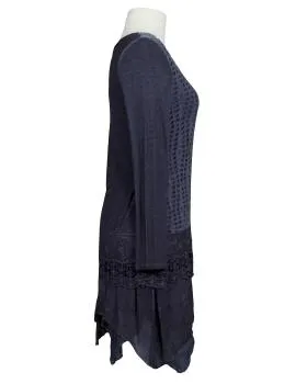 Tunika Kleid mit Spitze in  blau von Spaziodonna (Bild 2)