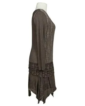 Tunika Kleid mit Spitze in  braun von Spaziodonna (Bild 2)