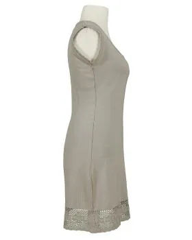 Strickkleid mit Spitze in  taupe von Moda Italia (Bild 2)