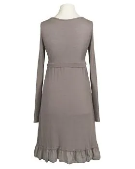 Kleid mit Volant in  taupe von les freres (Bild 2)