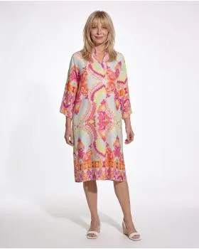 Tunika Kleid Ornamentmuster in  bunt von Sarah (Bild 3)