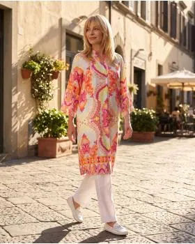 Tunika Kleid Ornamentmuster in  bunt von Sarah (Bild 5)