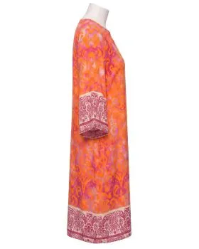 Tunika Kleid Ornamentmuster in  pink-orange von Sarah (Bild 2)