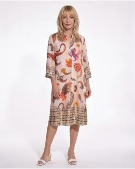 Tunika Kleid Paisleymuster in  bunt von Sarah (Bild 3)