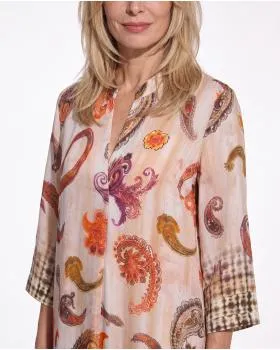 Tunika Kleid Paisleymuster in  bunt von Sarah (Bild 4)