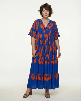 Tunika Kleid Print in  k�nigsblau von Vincenzo Allocca (Bild 3)