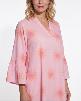 Tunika Kleid Print in  rosa von Made in Italy (Bild 5)
