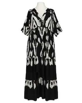 Tunika Kleid Print in  schwarz von Vincenzo Allocca (Bild 1)