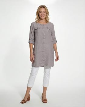 Tunika Leinen in  taupe von Diana (Bild 3)