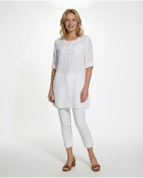 Tunika Leinen in  weiss von Diana (Bild 3)