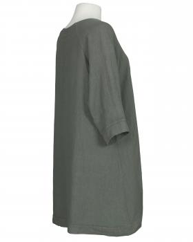 Tunika Leinen A-Linie in  khaki von Puro Lino (Bild 2)