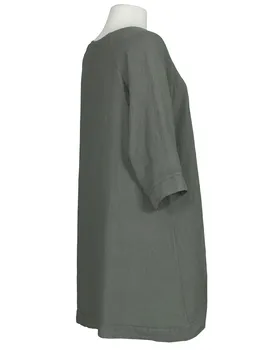 Tunika Leinen A-Linie in  khaki von Puro Lino (Bild 2)