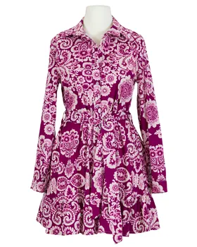 Tunika mit floralem Muster in  beere von Made in Italy (Bild 1)
