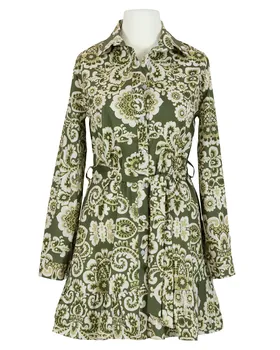 Tunika mit floralem Muster in  khaki von Made in Italy (Bild 1)