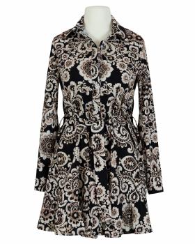 Tunika mit floralem Muster in  schwarz von Made in Italy (Bild 1)