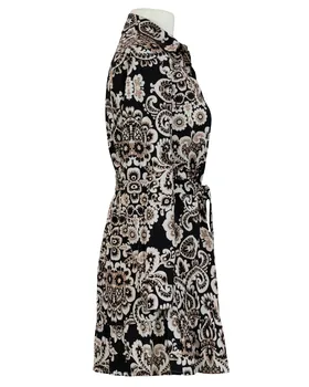 Tunika mit floralem Muster in  schwarz von Made in Italy (Bild 2)
