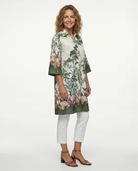 Tunika mit floralem Print in  oliv von Blu Royal (Bild 3)