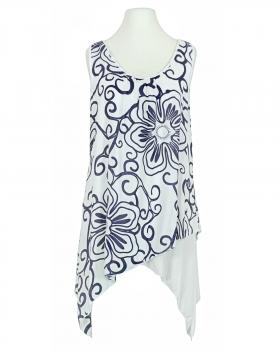 Tunika mit Print 2-tlg. in  weiss von Royal Estetica (Bild 1)
