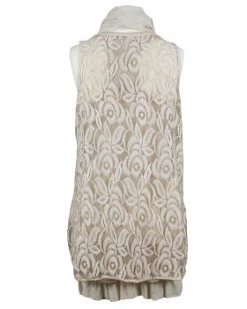 Tunika mit Schal 3-tlg. in  beige von Spaziodonna (Bild 2)