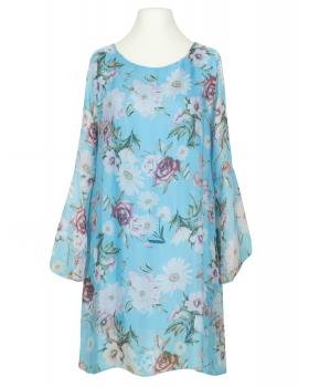 Tunika mit Seide in  aqua von Made in Italy (Bild 1)