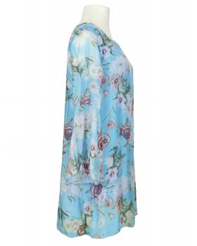 Tunika mit Seide in  aqua von Made in Italy (Bild 2)