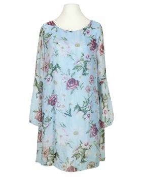 Tunika mit Seide in  hellblau von Made in Italy (Bild 1)