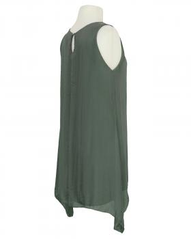 Tunika mit Seide A-Linie in  khaki von Spaziodonna (Bild 2)