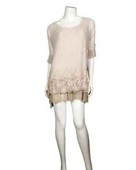 Tunika mit Spitze in  beige von Carla Giannini (Bild 2)