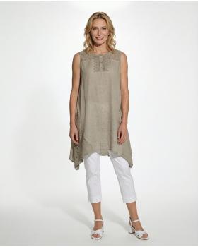 Tunika mit Spitze in  braun von Diana (Bild 4)