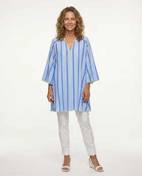 Tunika mit Streifen in  blau von Selected Touch (Bild 3)