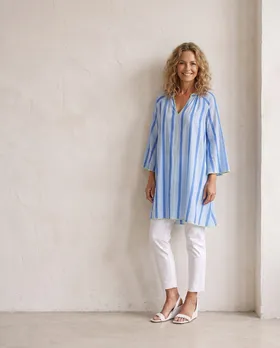 Tunika mit Streifen in  blau von Selected Touch (Bild 5)