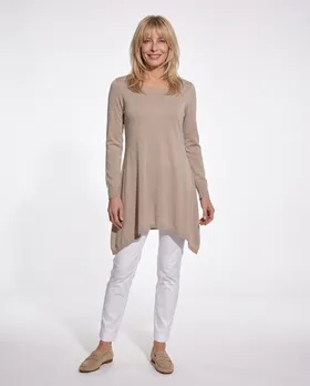 Tunika Pullover in  beige von Spaziodonna (Bild 3)