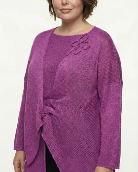 Tunika Pullover in  orchidee von Amandine (Bild 3)