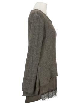 Tunika Pullover mit Spitze in  braun von Cocoomin (Bild 2)