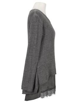 Tunika Pullover mit Spitze in  grau von Cocoomin (Bild 2)