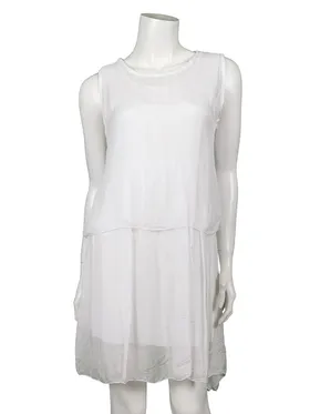 Tunika Seide 2-tlg. in  wei� von Pronto Moda (Bild 1)