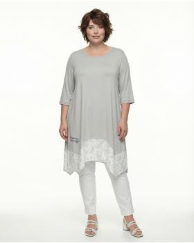 Tunika Shirt mit Print in  grau von Sha & Sha (Bild 3)