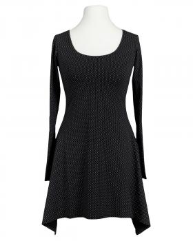 Tunika Shirt Punkte in  schwarz von FASHION (Bild 1)