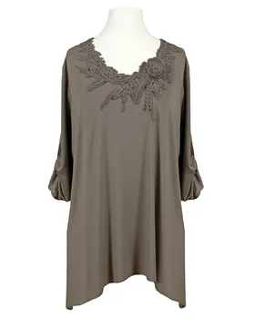Jersey Shirt mit Spitze in  braun von Diana (Bild 1)