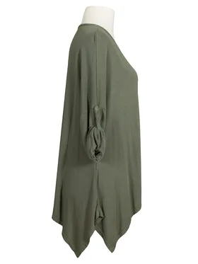 Tunikashirt Viskosestrick in  khaki von Diana (Bild 2)