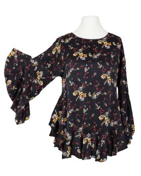 Tunikabluse mit Volant in  schwarz von Blu Royal (Bild 3)